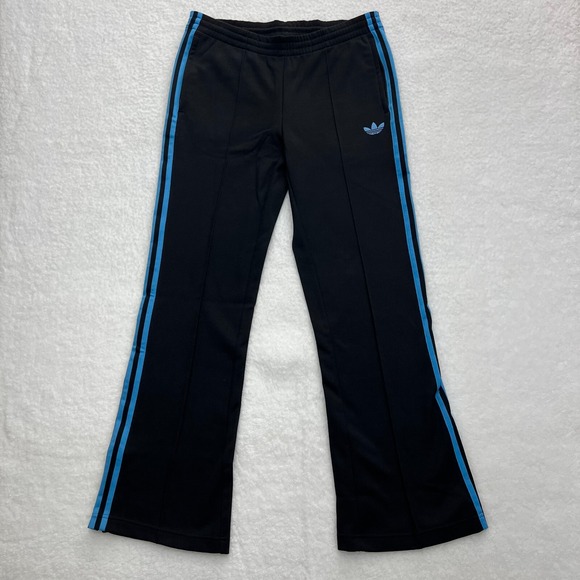 Adidas Franz Track Pant Black 2 Striped Blue Men's Size S VTG NWT - Picture 1 of 15